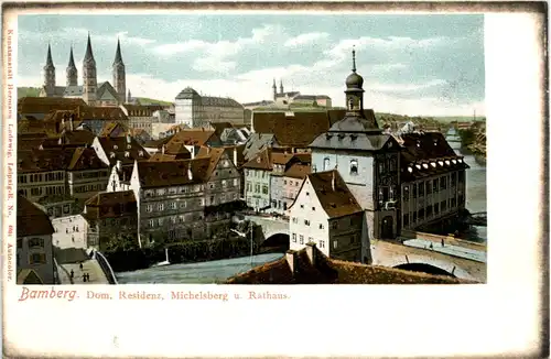 Bamberg, Dom, Residenz, Michelsberg u. Rathaus -368568