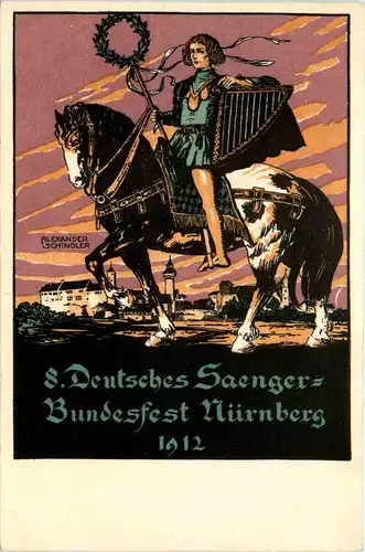 Nürnberg - 8. Deutsches Sänger Bundesfest 1912 -96596