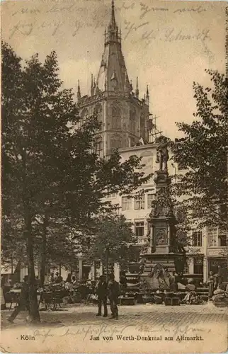 Köln, Jan von Werth-Denkmal am Altmarkt -368086