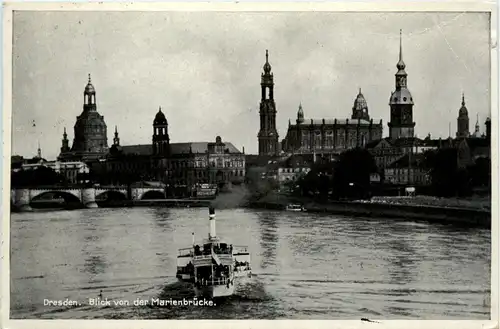 Dresden, Blick von der Marienbrücke -368170