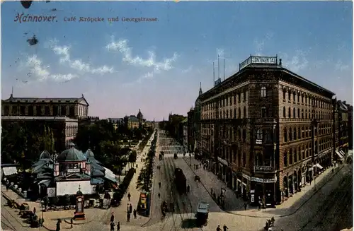 Hannover, Cafe Kröpcke und Georgstrasse -369008