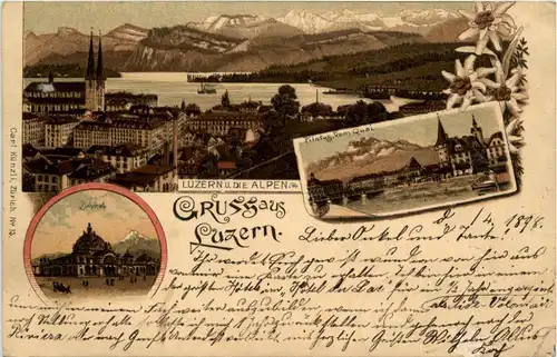 Gruss aus Luzern - Litho Carl Künzli -95264