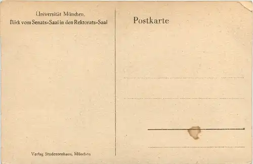 München, Universität, Blick vom Senats-Saal in den Rektorats-Saal -368582