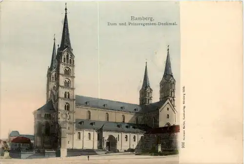 Bamberg, Dom und Prinzregenten-Denkmal -368566