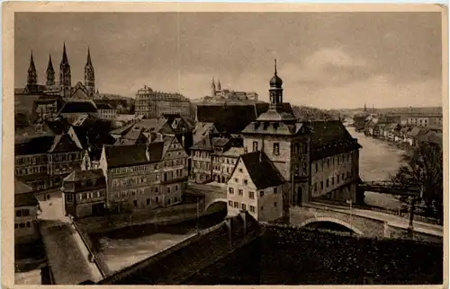 Bamberg, Rathaus, Michelsberg und kleinvenedig -368606