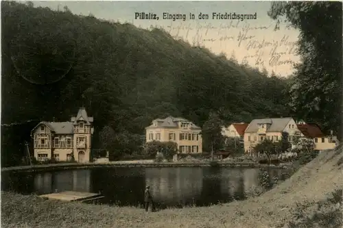 Pillnitz, Eingang in den Friedrichsgrund -368822