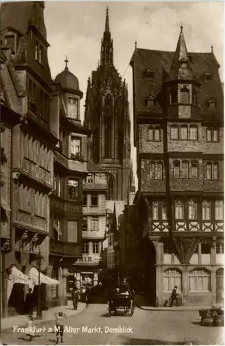 Frankfurt, Alter Markt, Domblick -368726