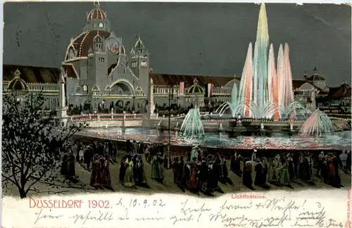 Düsseldorf, 1902, Lichtfontaine -369528