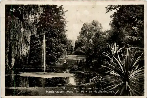 Kurort Harriehausen Harz, Im Park zu hachenhausen -368504