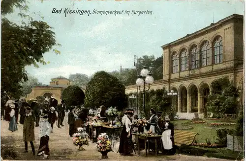 Bad Kissingen, Blumenverkauf im Kurgarten -369346
