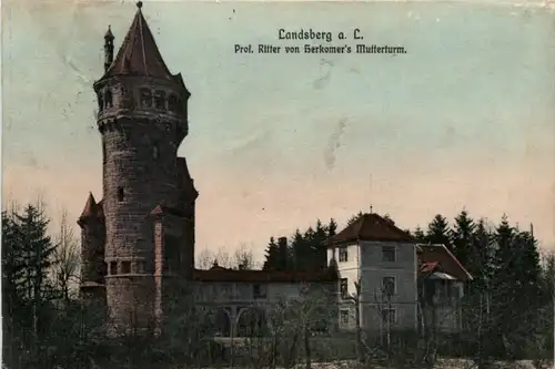 Landsberg a. L., Prof. Ritter von Herkomers Mutterturm -369310