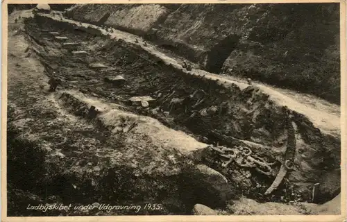 Ladbyskibet under Udgravning 1935 -81572