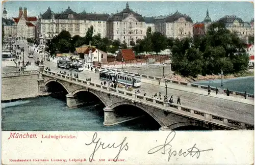 München, Ludwigsbrücke -370788