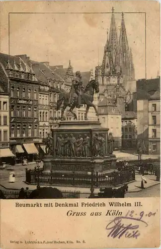 Köln, Heumarkt mit Denkmal Friedrich Wilhelm III -368060