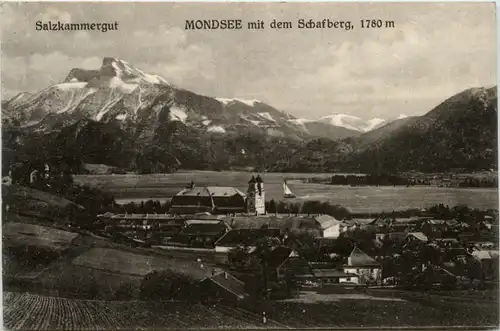 Mondsee mit dem Schafberg -370010