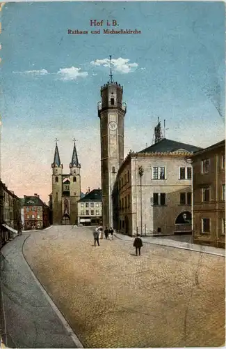 Hof i. B., Rathaus und Michaeliskirche -371008