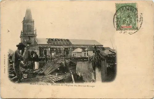 Martinique - Ruines Eglise du Morne Rouge -81892