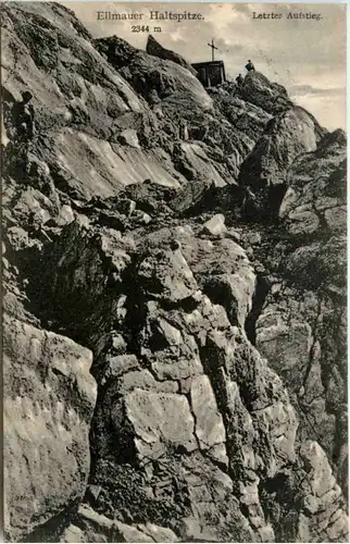 Elmauer Haltspitze, Letzter Aufstieg -371048