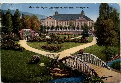 Bad Kissingen, Regentenbau mit Städt. Rosengarten -368320