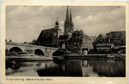Regensburg, Blick auf Dom -371218
