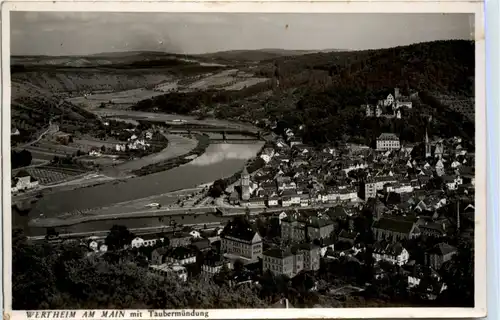 Wertheim am Main mit Taubermündung -370124