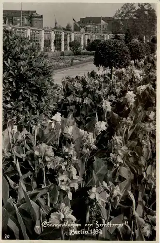 Berlin 1934, Sommerblumen am Kunstturm -371226
