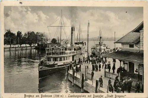 Bregenz, landungsplatz mit Dampfer Stadt Bregenz -370824