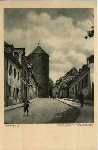 Freiberg i. Sa., Donatsgasse u. Donatsturm -371742