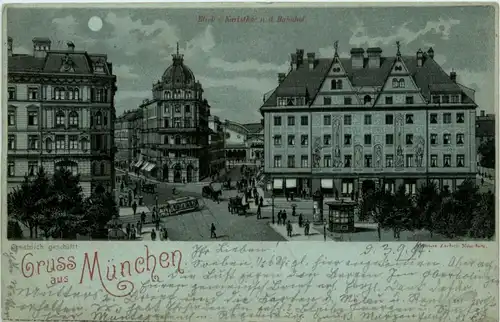 München, Blick vom Karlstor n.d. Bahnhof -369660