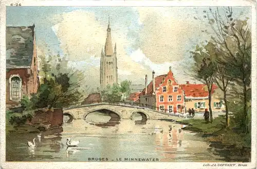 Bruges - Le Minnewater -100672