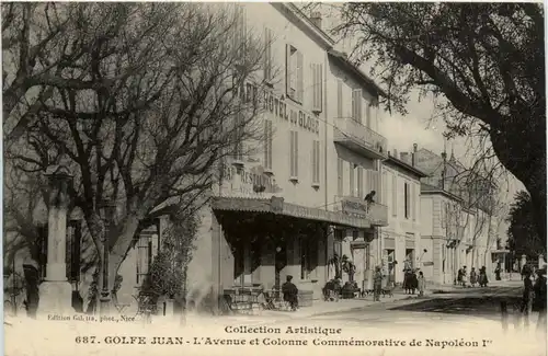 Golfe Juan - L Avenue et Colonne Commemorative de Napoleon -100046