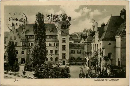 Jena, Volkshaus mit Lesehalle -371244