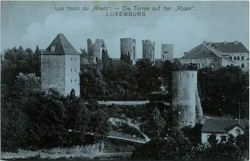 Luxembourg - Die Türme auf der Rham -100066