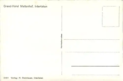 Interlaken - Grand- Hotel Mattenhof -100816