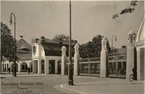 München, Ausstellung 1908, Eingang -371846