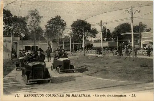 Exposition Coloniale de Marseille - Un coin des Attractions -100226