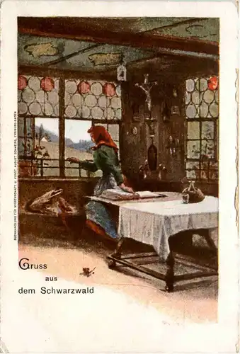 Gruss aus dem Schwarzwald - Künstlerkarte -100530