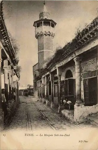 Tunis - La Mosquee Sidi ben Ziaa -430856