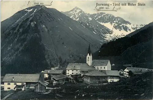 Berwang, Tirol mit Roter Stein -371060