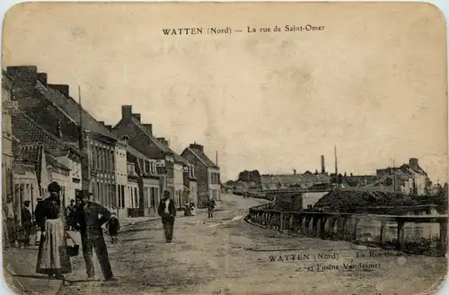 Watten - La rue de Saint Omer -101988