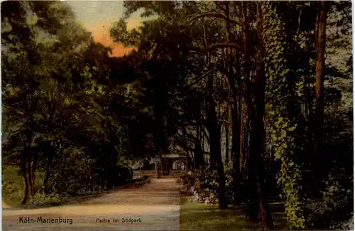 Köln, Marienburg, Partie im Südpark -371320