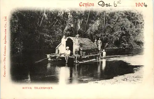 Ceylon - River Transport -101230