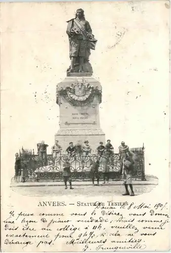 Anvers - Statue de Teniers -101802