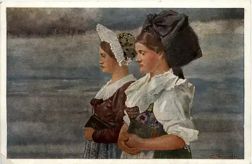 Künstlerkarte Spindler - Haut Rhin et Bas Rhin -101822