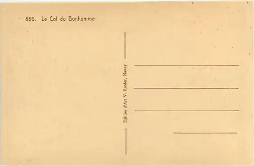 Le Col du Bonhomme -101646