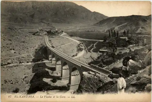 El-Kantara - Le Viaduc et la Gare -101674