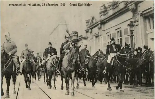 Bruxelles - Avenement du roi Albert 1909 -97482