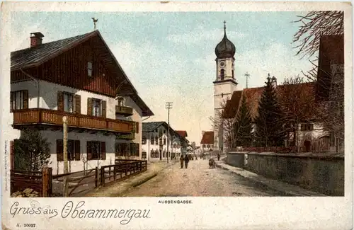 Gruss aus Oberammergau - Aussengasse -100544