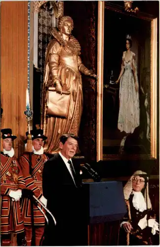 President Ronald Reagan in Westminster Abbey -97260
