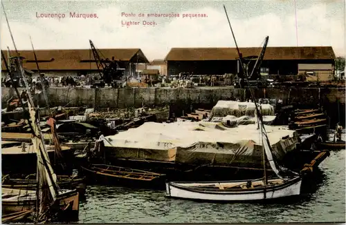Lourenco Marques - Ponte de embarcacoes pequenas -98452